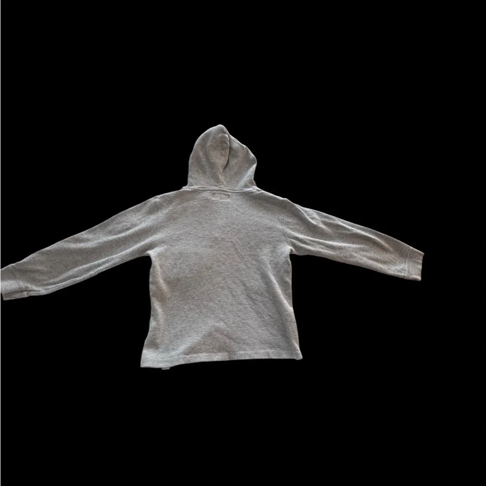 Free Planet Gray waffle  Pullover Hoodie - 10/12 k16